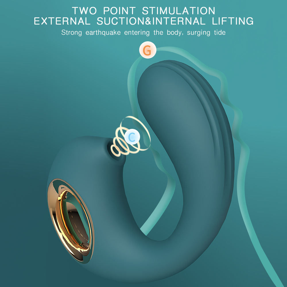 Jouet sexuel 3 en 1 avec ventouse, stimulation clitoridienne, stimulation du point G