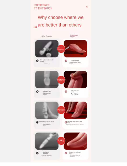 Langue vibrante jouet sexuel