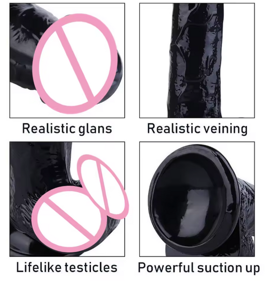 Dildo réaliste transparent jouet sexuel