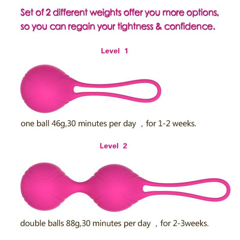 Kegel Balls , Resserrement du plancher pelvien, Exercice, Silicone, jouet sexuel