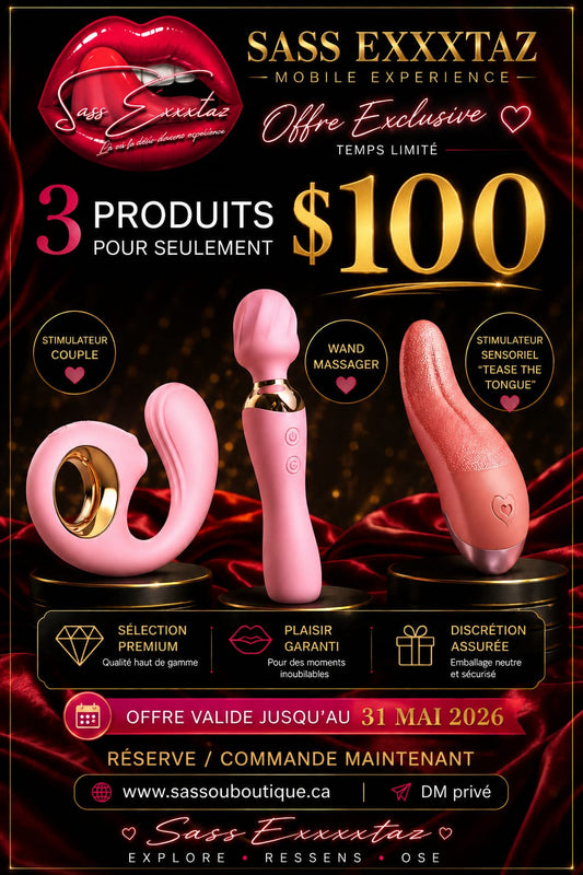 SassExxxtaz Mobile Experience Promo 3pou100